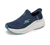 Skechers Women's Max Cushioning Elite 2.0 Eternal Hands Free Slip-ins Sneaker, Navy Textile/Blue Trim, 8 UK