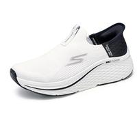 Skechers Women's Max Cushioning Elite 2.0 Eternal Hands Free Slip-ins Sneaker, White Black, 5 UK