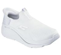 Skechers Women's Max Cushioning Elite 2.0 Eternal Sneaker, White Textile/Silver Trim, 4 UK
