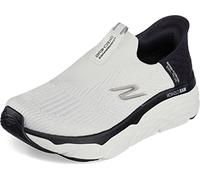 Skechers Women's MAX Cushioning Elite Sneaker, White Textile/Black Trim, 3.5 UK