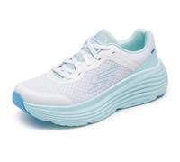 Skechers Women's Max Cushioning Endeavour Canova Trainers, White Synthetic/Light Blue Trim, 3 UK