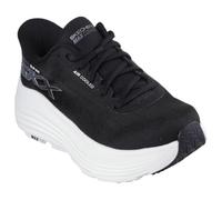 Skechers Women's Max Cushioning Endeavour Hallandale Hands Free Slip-ins Sneaker, Black/White, 8
