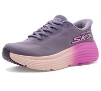 Skechers Women's Slip-On Sneakers Max Cushioning Endeavour Hallandale, Purple Textile/Trim, UK 3