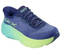Skechers Women's Slip-On Sneakers MAX Cushioning Endeavour Hallandale, Navy Textile/Lime Trim, UK 4.5