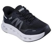 Skechers Women's Max Cushioning Glide-Step Aberdeen Sneaker, Black Synthetic/White Trim, 6 UK