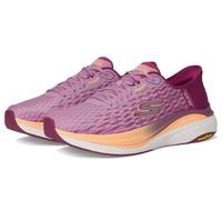 Skechers Women's Max Cushioning Propulsion Vitality Sneaker, Raspberry Textile/Orange Trim, 4 UK