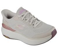 Skechers Women's Max Cushioning Suspension Chrone Sneaker, Natural Synthetic/Trim, 6.5 UK