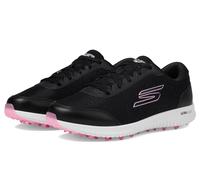 Skechers Women's Max Fairway 4 Spikeless Golf Shoe Sneaker, Black/Pink, 8