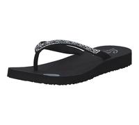 Skechers Women's Meditation Butterfly Garden, Black Mitobuck/Gem Rhiestone Trim, 7 UK