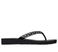 Skechers Women's Meditation - Lucky One Sandals in Black, Size 5 | Synthetic, Vegan
