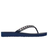 Skechers Women's Meditation - Lucky One Sandals in Navy Blue, Size 4 | Synthetic, Vegan