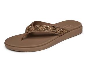 Skechers Women's Meditation Luxe Sunny Glow Thong Sandal
