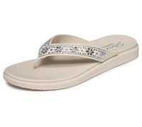 Skechers Women's Meditation Luxe - Floral Rhinestone Trainers, White, 4 UK