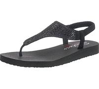 Skechers Women's Meditation-Rock Crown Ankle Strap Sandals, Black (Black Bbk), 8 UK (41 EU)