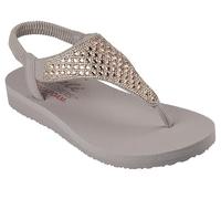 Skechers Meditation TPE Taupe Womens Toe Post Sandals 119770 in a Plain Man-made in Size 3
