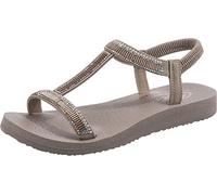 Skechers Women's Meditation Sandal, Taupe, 8 UK