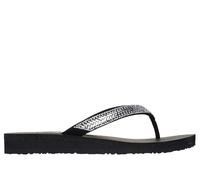 Skechers Women's Meditation - Stay Loyal Sandals in Black, Size 4 | Synthetic, Vegan
