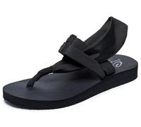 Skechers Women's Meditation Studio Kicks Open Toe Sandals, Black Blk, 2 UK