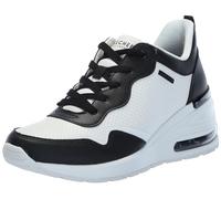 Skechers Women's Million Hotter Air Sneaker, White/Black, 10