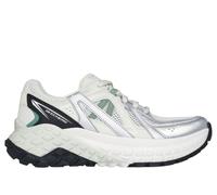 Skechers Women's Monster Evo - Bold Move Sneaker in Light Green, Size 7 | Synthetic/Textile