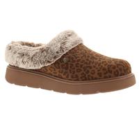 Skechers Womens Mule Slippers Bobs Keepsakes Lite Cozy Blend Slip On leopard UK