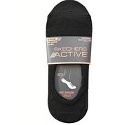 Skechers Women's No Show Liner Socks 8 Pairs Black White Grey