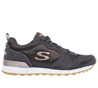 Skechers Women's OG 85 - Goldn Gurl Sneaker in Charcoal, Size 4 | Leather/Textile/Synthetic