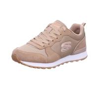 Skechers Women's Og 85 Goldn Gurl Sneaker, Tan Suede/Nylon/Rose Gold Trim, 3 UK
