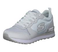 Skechers Women's Og 85 Goldn Gurl Sneaker, White Leather/Mesh/Nylon/Silver Trim, 4 UK