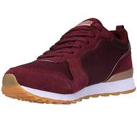 Skechers Women's Og 85 Goldn Gurl Trainers, Burgundy Suede/Nylon/Mesh/Rose Gold Trim, 2 UK