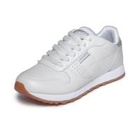 Skechers Women's Low Top Sneakers OG 85 Old School Cool-699 White Duraleather Silver Trim UK 4