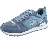 SKECHERS Women's Og 85 Step N Fly Sneaker, Slate Suede/Mesh/Duraleather/Light Blue Trim, 4 UK