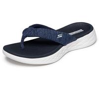 Skechers Women's On-The-go 600-15304 Flip-Flop, Navy/White, 4 UK