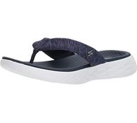 Skechers Women's On-The-go 600-15304 Flip-Flop, Navy/White, Small