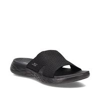 Skechers Women's ON-The-GO 600 Adore Sandal, Black Textile, 3 UK
