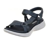 SKECHERS Womens On The Go 600 Brilliancy Sandals Navy/White 7