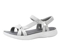 Skechers Women's On-The-Go 600-Brilliancy Sport Sandal, White/Grey, 7 UK