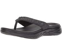 Skechers Women's On-The-go 600 Flip-Flop, Black, 7 W US