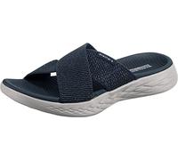 Skechers Women's On-the-go 600 - Glistening Slide Sandal,Navy Textile,3 UK