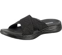 Skechers Women's On-the-go 600 - Glistening Slide Sandal,Black Textile,6 UK