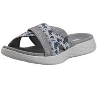 SKECHERS Womens On The Go 600 Glistening Sandals Silver Grey 4