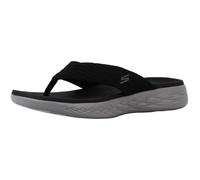 Skechers Women's On-The-go 600-Sunny Black/Grey Flip-Flop 7 M US