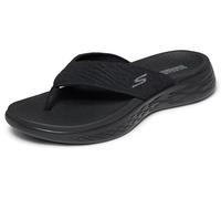 Skechers Women's Flip-Flop On-The-Go 600 Sunny - Black Textile - UK 9