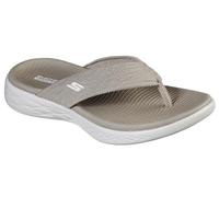 Skechers Women's On-The-go 600-Sunny Flip-Flop, Taupe, 3 UK