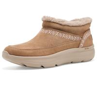 Skechers Women's On-the-go Encore - AlisonAnkle Boot | Casual, Air Cooled Goga Mat, Ultra Go, Chenille Lining, Slip-On, Embroidery, Faux Fur, Water Repellent, 3M, Scotchgard