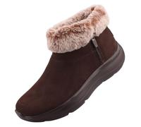 Skechers Women's On-The-Go Encore Snow-Capped Boots, Chocolate Suede, 8 UK