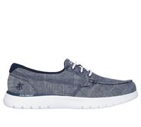 Skechers Women's On-the-GO Flex - Ashore Shoes in Navy Blue, Size 6 | Textile, Vegan, Machine Washable