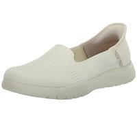 Skechers Women's On-The-Go Flex Camellia Slip-On Sneakers, Off-White Textile, 3 UK