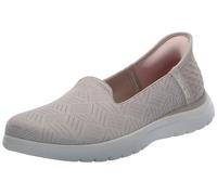 Skechers Women's Slip-On Loafer On-The-Go Flex Clover – Taupe Textile – 8 UK