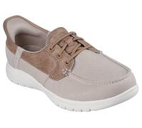 Skechers On-the-go Flex - Palmilla TPE Taupe Womens lacing shoes in a Plain in Size 4